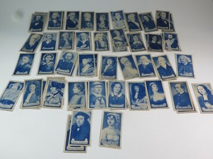 VINTAGE CARRERAS TURF CIGARETTE CARDS Celebrities of British History SELECTION 