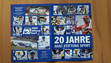 Produktbild - DIN A 3 Plakat "20 Jahre ADAC Stiftung Sport" mit Sportwagenrennfahrern