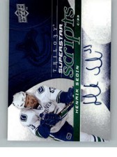 2008-09 Upper Deck Trilogy Superstar Scripts #SSHS Henrik Sedin (ref 133622)