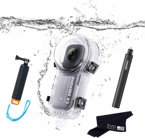 Estuche de buceo invisible Insta360 X3 con palo invisible para selfies nuevo impermeable 164 pies - Imagen 1 de 7