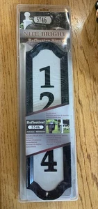 SIGNO DE DIRECCIÓN REFLECTANTE Nite Bright con 52 números autoadhesivos doble cara - Imagen 1 de 4