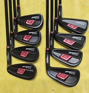 TITLEIST 755 3-PW BLACK NITRIDE BLUEPRINTED SPINE ALIGNED BLACK KBS TOUR STIFF - Picture 1 of 10