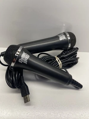 (2) Guitar Hero USB Microphone E-UR20 for Xbox 360 PS2 PS3 Wii Tested - Image 1 of 4