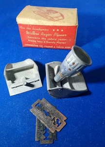Vintage WilKro Razor Blade Planer 2-N-1 Tool Straight or Curved No.2289504 U.S.A - Picture 1 of 14