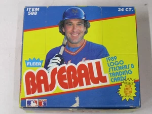 1989 Fleer Baseball Factory Sealed 24 Cello Packs Box - Picture 1 of 2