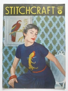 STITCHCRAFT JUNE 1950 – Vintage Needlework Magazine - Picture 1 of 8