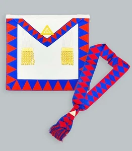 New Masonic Royal Arch Companions Apron & Sash RA Chapter Regalia - Foto 1 di 22