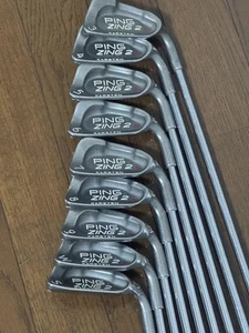 Ping Zing 2 Iron Set 9 Clubs Replaced Grips No Major Wear - Picture 1 of 4
