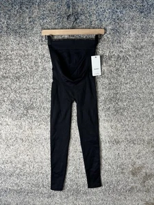 BLANQI Leggings Womens XS Deepest Black Everyday Maternity Belly Support M18 - Picture 1 of 8