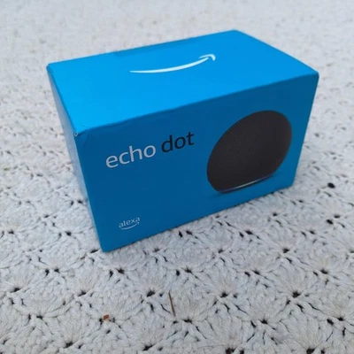 NEW Amazon Echo Dot (4th Gen) Smart speaker with Alexa - Charcoal Black - Sealed - Image 1 of 4