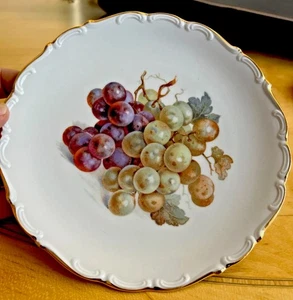 Vtg Or Antique Porcelain Schumann Bavaria Germany Hand Painted Plates Set of 2 - Picture 1 of 9