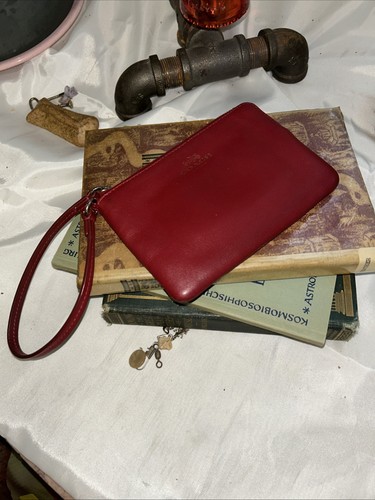 Coach Braccialetto Rosso Profondo Cinturino Staccabile