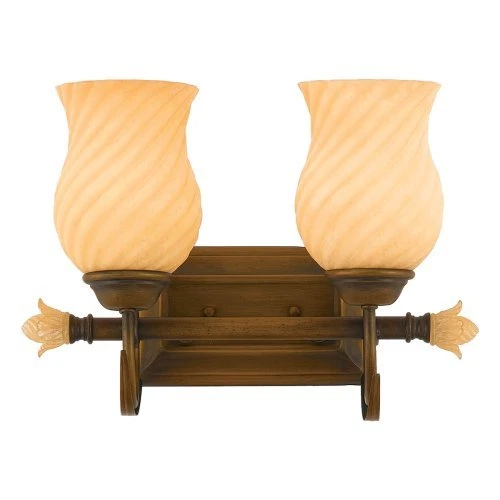 Quoizel Two Light Bath Vanity Wall Mount in Estate Gold Finish Jenise Collection - Image 1 of 1