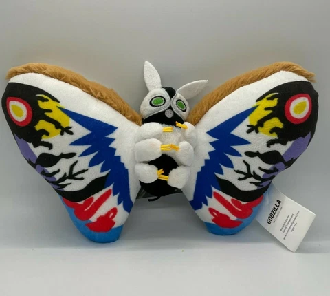 MOTHRA GODZILLA 8" HANGER PLUSH TOHO OFFICIAL EXCLUSIVE LICENSED w/ TAGS IN HAND Cover