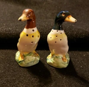 Vintage farbige Keramik Enten Salz & Pfeffer Shaker Made in Japan um 1950er Jahre - Bild 1 von 10