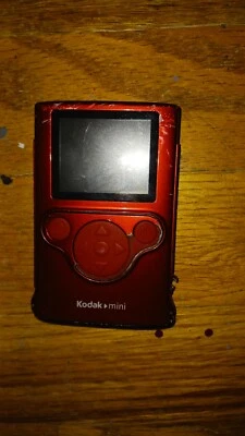 Red Kodak Mini Camera, Model zm1 - NOT WORKING - FOR PARTS ONLY - NO GUARANTEES - Image 1 of 3