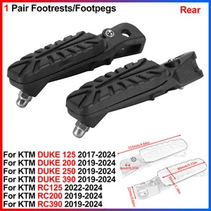 For KTM DUKE 125, DUKE 200/250/390, RC125, RC200/RC390 1 Set Footrests Foot Pegs - Picture 1 of 9