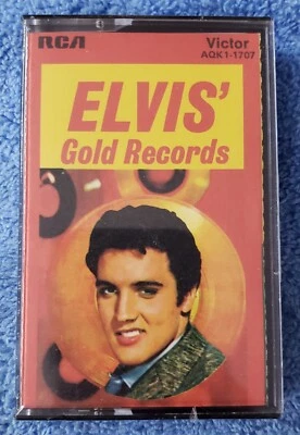 Elvis Presley Gold Records Cassette Tape Compilation Rock Rare RCA AQK1-1707 - Image 1 of 2
