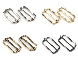 10 sliders - belt sliders - buckles - for 38 mm strap - various colors - Picture 1 of 5