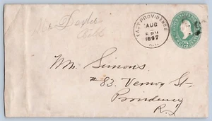 Cubierta East Providence Rhode Island RI 1897 CDS Cancelar DPO 1879-1907 - Imagen 1 de 2