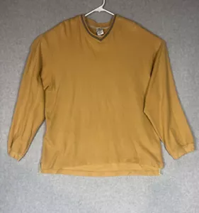 Columbia Hombres Sudadera XL Amarilla Ropa Deportiva Suéter Algodón Exterior - Imagen 1 de 8