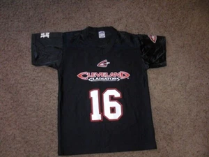 CLEVELAND GLADIATORS Black #16 black AFL Football Jersey youth Medium - Picture 1 of 3