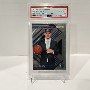 Luka Doncic 2018 Panini Prizm Luck Of The Lottery Gem Mint PSA 10 #3 Rookie Card