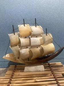 FREE SHIPPING 'PUSHER' SAILING SHIP COLLECTIBLE MADE IN ITALY - Picture 1 of 4