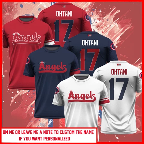 HOT SALE!! Shohei Ohtani Los Angeles Angels 2023 Player Name & Number 3D T-Shirt Cover