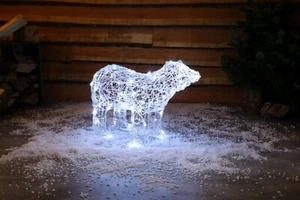 50cm White Acrylic Polar Bear by Noma - Picture 1 of 1