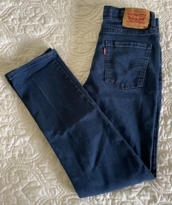 LEVIS 511 Straight Sz 14 Reg 27x29 Blue Jean Stretch YOUTH Adjust Waist 26x27 - Picture 1 of 13
