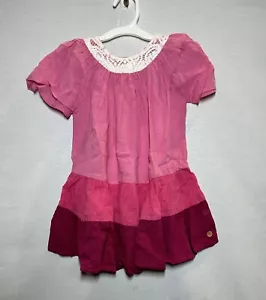 Happy by Pink Chicken Girls' Color Block Dress Pink Size 5 - Picture 1 of 2