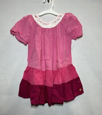 Happy by Pink Chicken Girls' Color Block Dress Pink Size 5 - Image 1 of 2