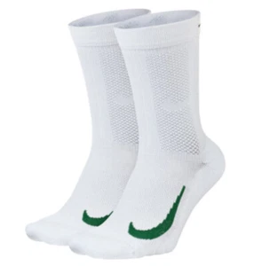 Nuove Nike MULTIPLIER MAX CREW 2 paia calzini Dri-Fit grandi tennis L/R CQ9350-902 - Foto 1 di 1