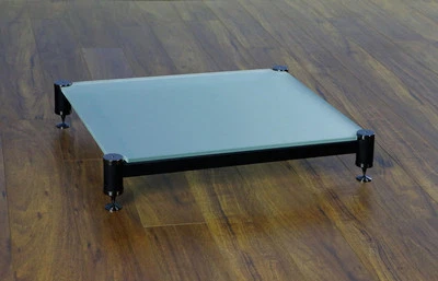 Hermoso soporte amplificador de vidrio esmerilado de audio VTI BLG404GF-01, NUEVO Foto 1 de 2