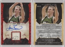 2022 Leaf ITG Used Sports In the Game Red Pattern /30 Larry Bird Auto HOF