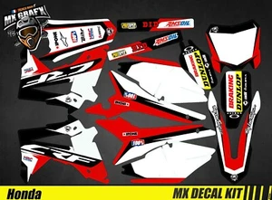 Kit Déco Moto pour / Mx Decal Kit for Honda CRF - Black - Imagen 1 de 1