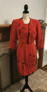 Nuevo vestido y chaqueta roja Althuser - Imagen 1 de 12