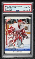 2002 ITG Be A Player Memorabilia Sapphire /100 Dominik Hasek PSA 10 GEM MT HOF