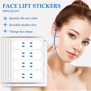 40Pcs/10Sheets/Pack Waterproof V Face Makeup Adhesive Tape Lifting Tighten C WIV - Picture 1 of 6