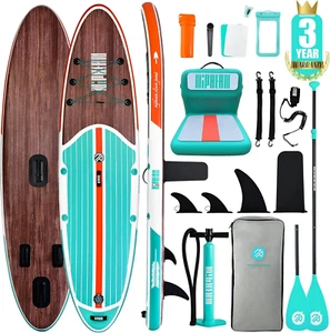 Inflatable Stand up Paddle Board with SUP Accessories, Anti-Slip EVA Deck, 10’6’ - Picture 1 of 9
