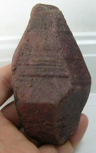 340g India 100% Natural Sapphire Ruby Dogtooth Crystal Specimen 93mm 12 oz - Picture 1 of 7