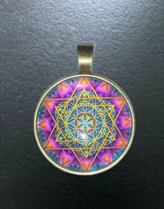 Collana Pendente Ciondolo tondo, con immagine stampata su vetro cristallino - Foto 1 di 2