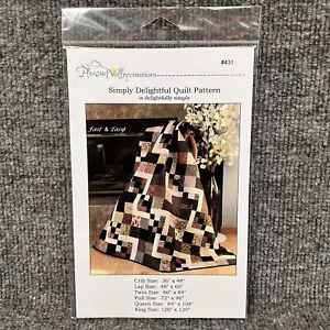 Simply Delightful Quilt Pattern A Pleasant Valley Creations 6 Sizes New - Picture 1 of 7