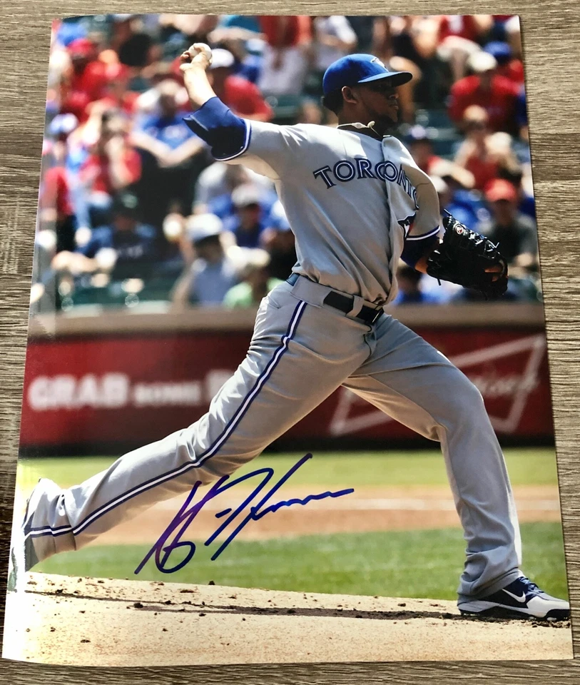 Foto autografiada autografiada autografiada por Henderson Álvarez - Toronto Blue Jays 8x10 MLB Foto 1 de 1