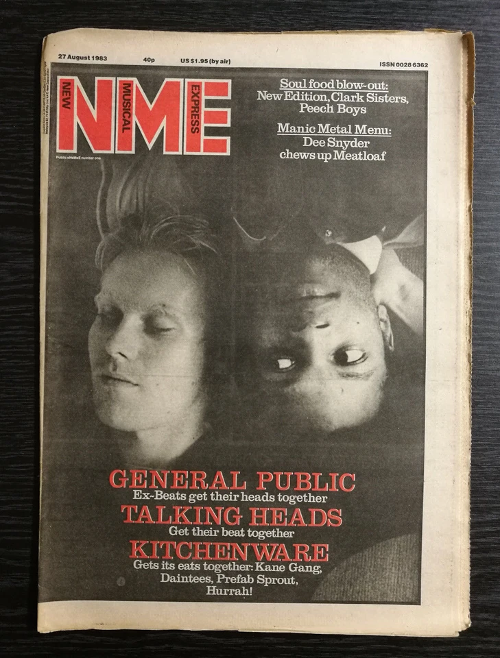 NME: David Byrne, General Public, Kane Gang, Daintees, 27th August 1983 - Image 1 of 1