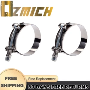 2 x 2" Inch 51mm Inside Dimension Steel T-Bolt Silicone Hose Clamp (58-63mm) - Picture 1 of 6