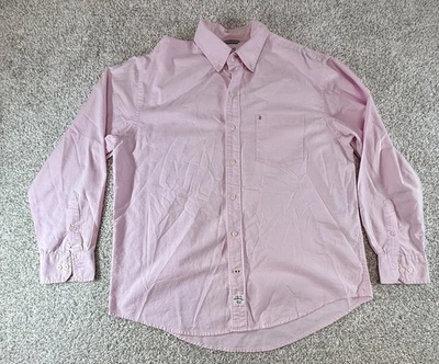 Izod Saltwater Men's Long Sleeve Button Down Shirt Relaxed Fit Salmon Size L - Image 1 of 4