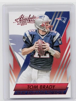 2014 Panini Absolute Tom Brady Retail Red #44 Patriots - Image 1 of 2