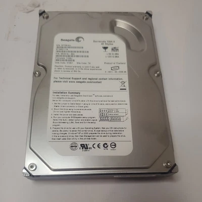 Seagate Barracuda 7200.9 80GB SATA 7.2K Internal Desktop Hard Drive ST380815AS  - Image 1 of 4